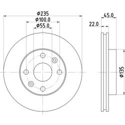 Stabdžių diskas MINTEX MDC1793