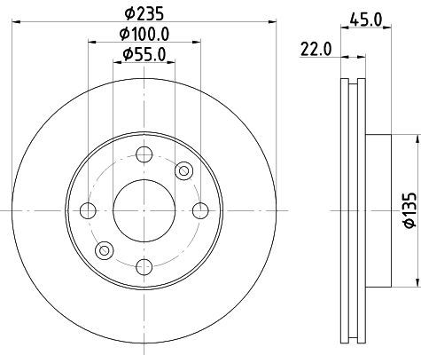 Stabdžių diskas MINTEX MDC1793