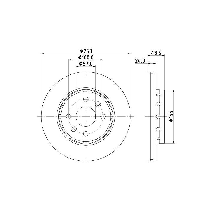 Stabdžių diskas MINTEX MDC1799