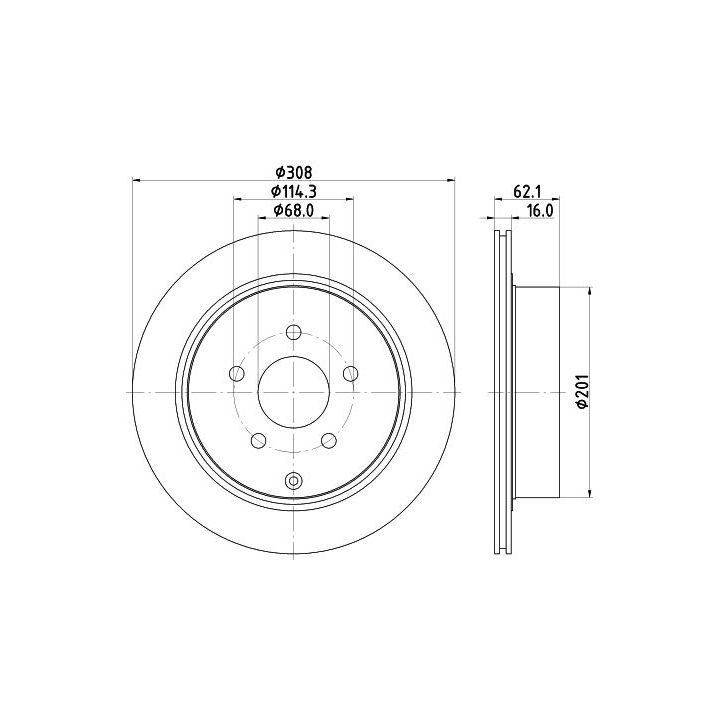 Stabdžių diskas MINTEX MDC1820