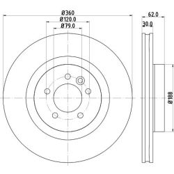 Stabdžių diskas MINTEX MDC1825C