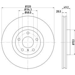 Stabdžių diskas MINTEX MDC1829