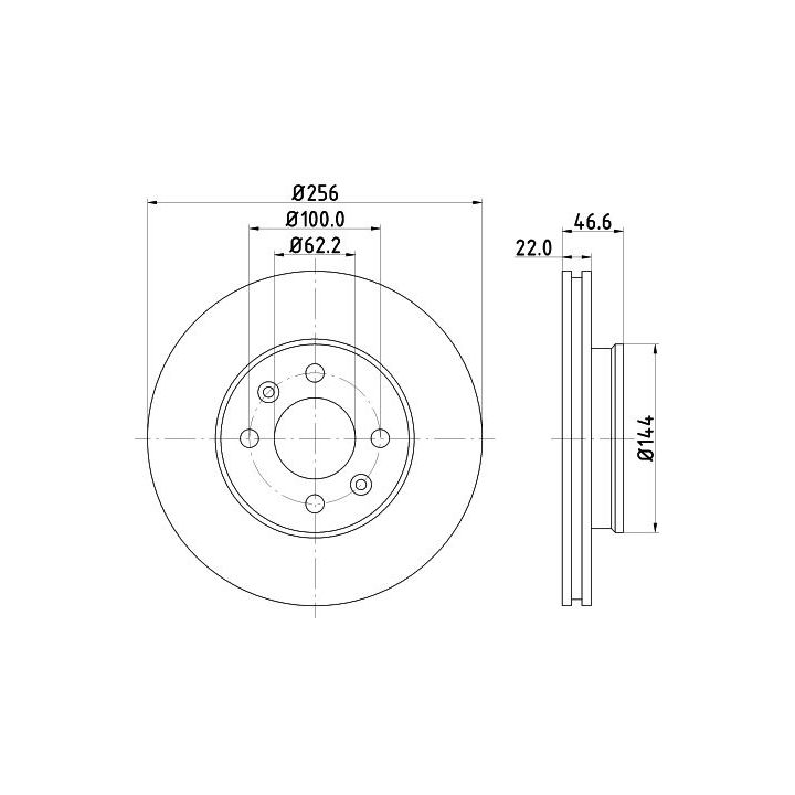 Stabdžių diskas MINTEX MDC1839