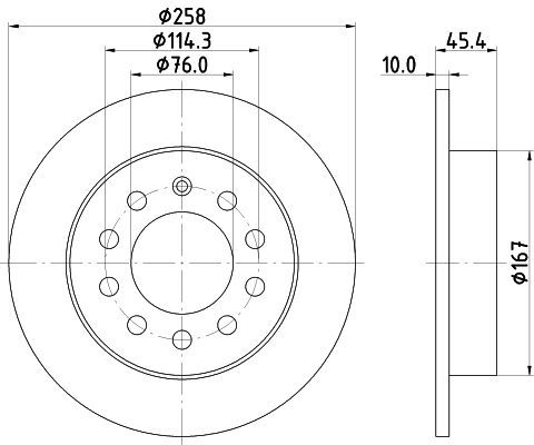 Stabdžių diskas MINTEX MDC1855