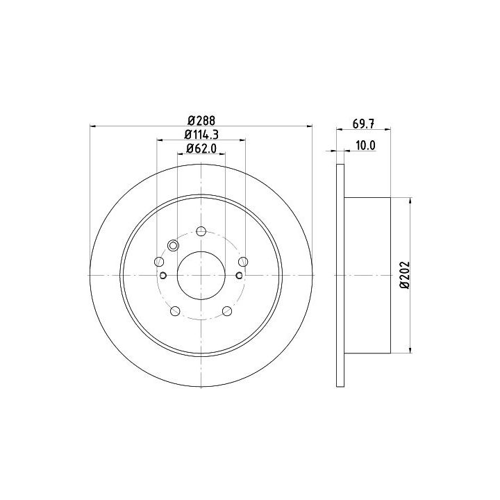 Stabdžių diskas MINTEX MDC1857