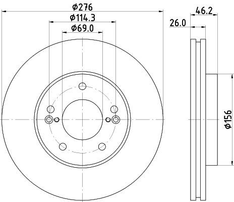 Stabdžių diskas MINTEX MDC1875