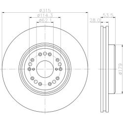 Stabdžių diskas MINTEX MDC1882