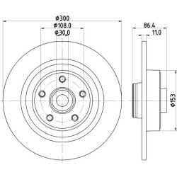 Stabdžių diskas MINTEX MDC1889