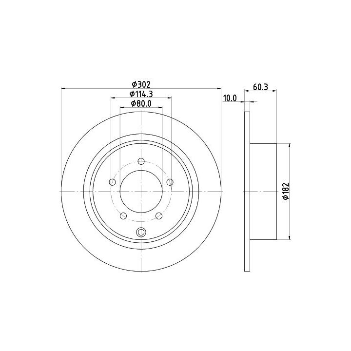 Stabdžių diskas MINTEX MDC1930