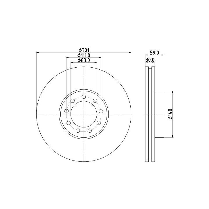 Stabdžių diskas MINTEX MDC1933