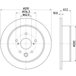 Stabdžių diskas MINTEX MDC1956