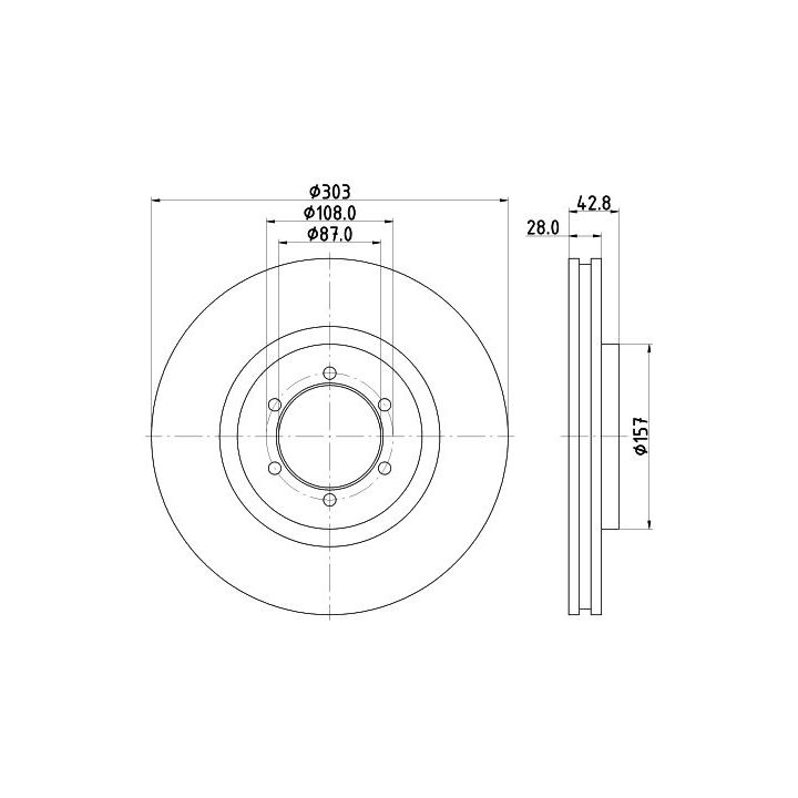 Stabdžių diskas MINTEX MDC1959