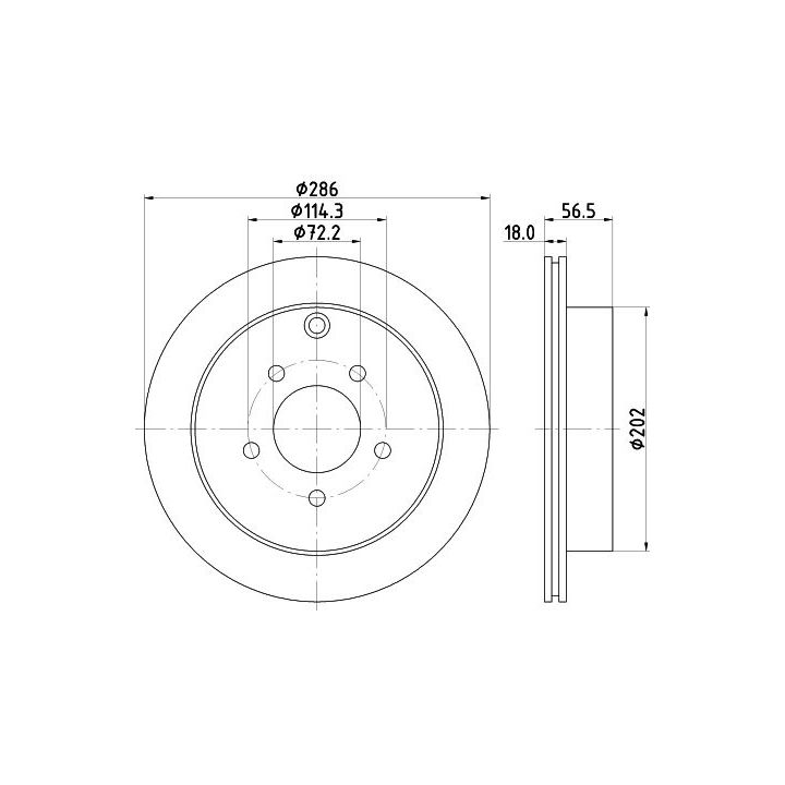 Stabdžių diskas MINTEX MDC1987