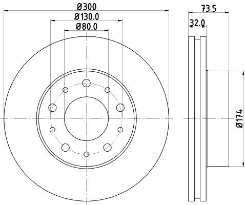 Stabdžių diskas MINTEX MDC2006