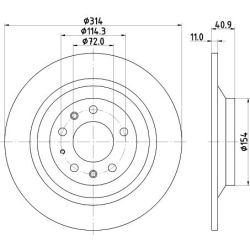 Stabdžių diskas MINTEX MDC2027