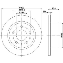 Stabdžių diskas MINTEX MDC2058