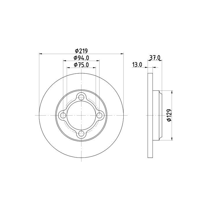 Stabdžių diskas MINTEX MDC2072