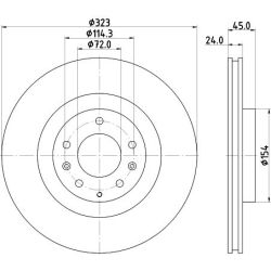 Stabdžių diskas MINTEX MDC2075