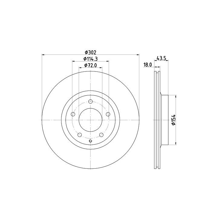 Stabdžių diskas MINTEX MDC2076