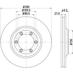 Stabdžių diskas MINTEX MDC2078