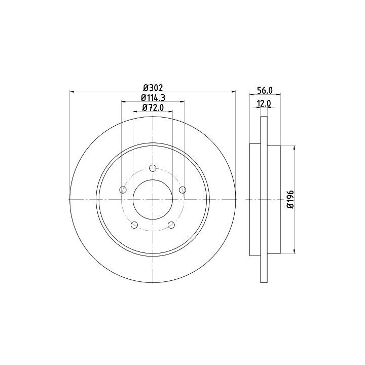 Stabdžių diskas MINTEX MDC2115