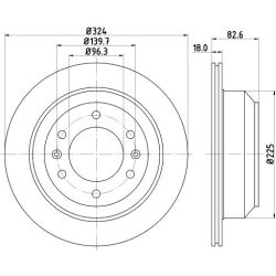Stabdžių diskas MINTEX MDC2124