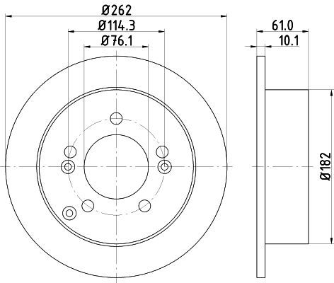 Stabdžių diskas MINTEX MDC2125