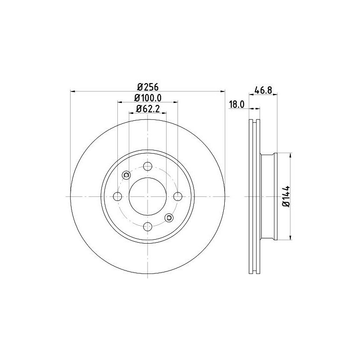 Stabdžių diskas MINTEX MDC2126