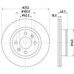 Stabdžių diskas MINTEX MDC2166