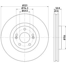 Stabdžių diskas MINTEX MDC2175
