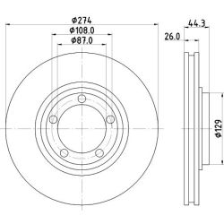 Stabdžių diskas MINTEX MDC2176