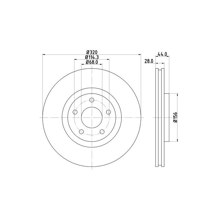 Stabdžių diskas MINTEX MDC2178