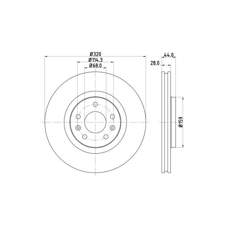Stabdžių diskas MINTEX MDC2194