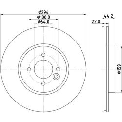 Stabdžių diskas MINTEX MDC2197