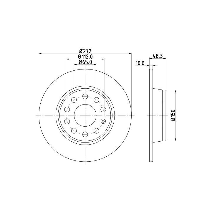 Stabdžių diskas MINTEX MDC2205