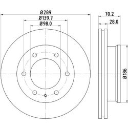 Stabdžių diskas MINTEX MDC2217
