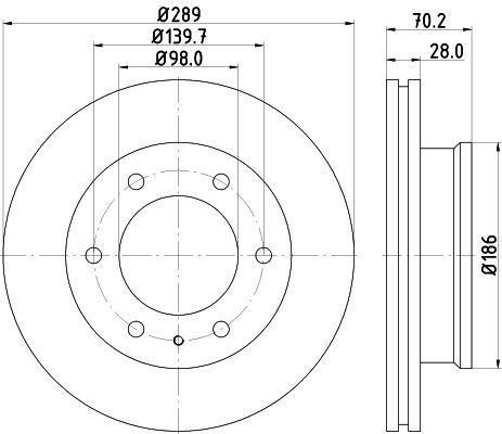 Stabdžių diskas MINTEX MDC2217