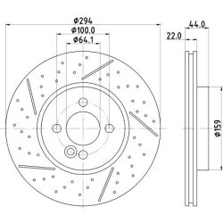 Stabdžių diskas MINTEX MDC2235
