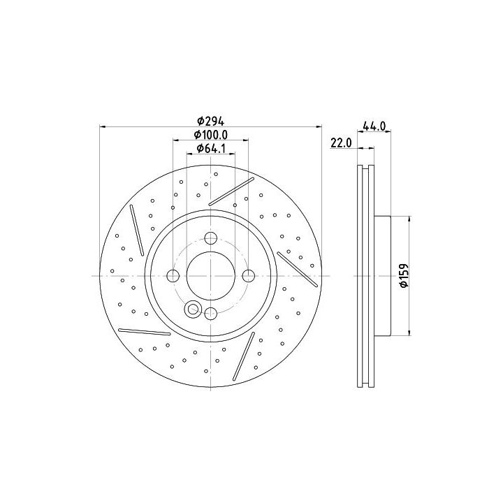 Stabdžių diskas MINTEX MDC2235