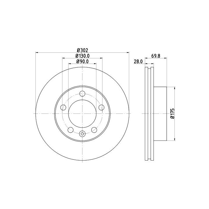 Stabdžių diskas MINTEX MDC2240