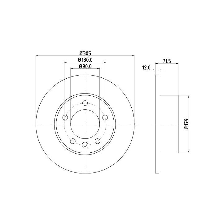 Stabdžių diskas MINTEX MDC2241