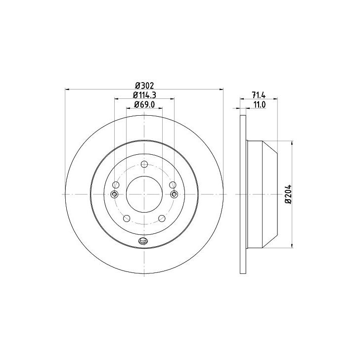 Stabdžių diskas MINTEX MDC2245
