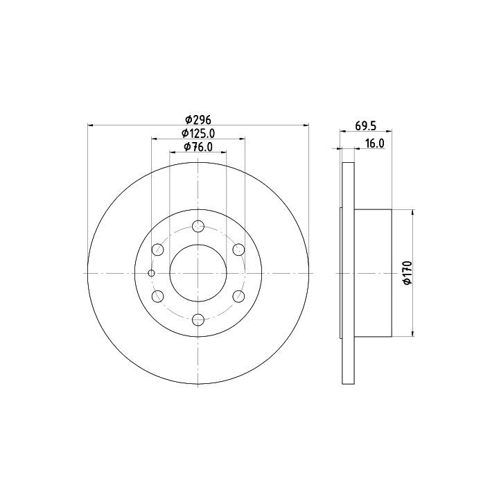 Stabdžių diskas MINTEX MDC2247