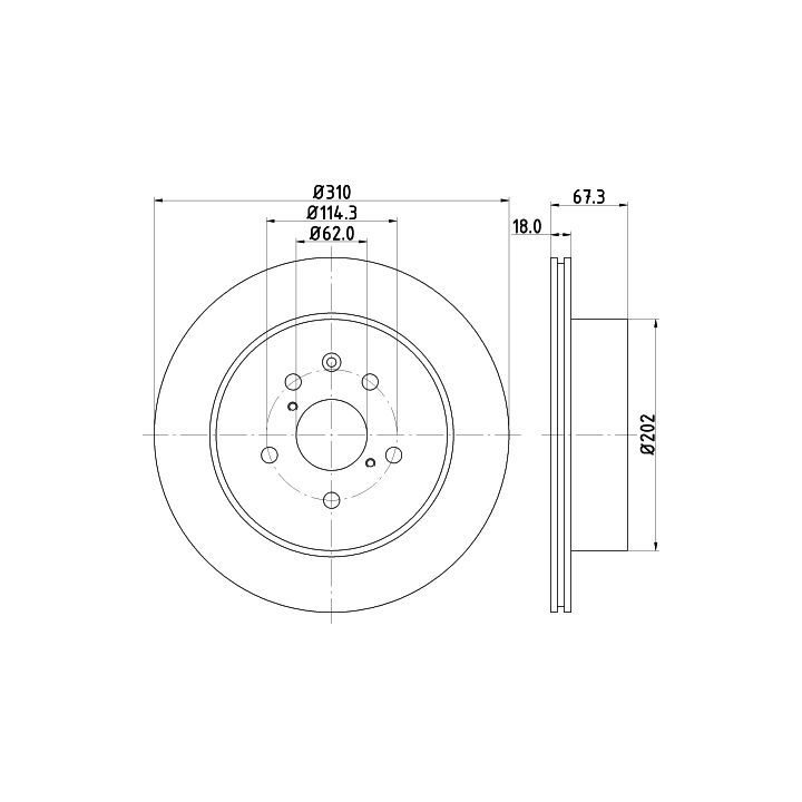 Stabdžių diskas MINTEX MDC2250