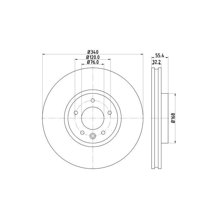Stabdžių diskas MINTEX MDC2261