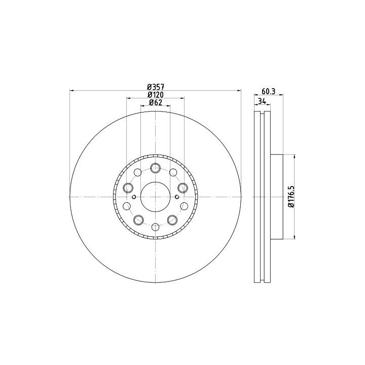 Stabdžių diskas MINTEX MDC2269L