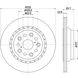 Stabdžių diskas MINTEX MDC2271L
