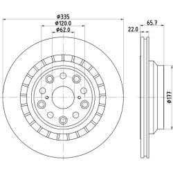 Stabdžių diskas MINTEX MDC2271R
