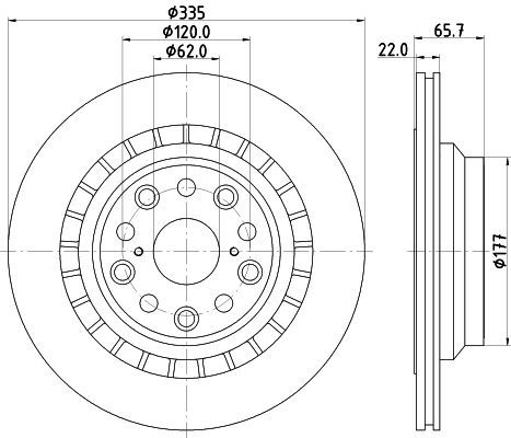 Stabdžių diskas MINTEX MDC2271R