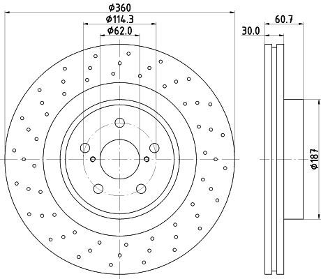 Stabdžių diskas MINTEX MDC2276